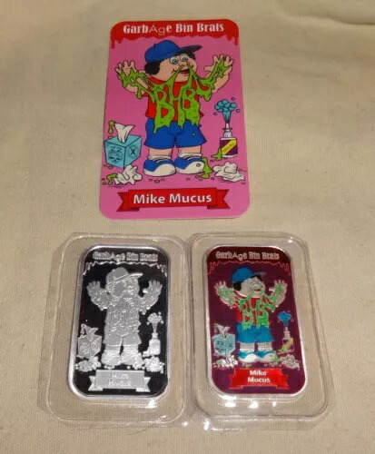 MIKE MUCUS ゴミ箱 ブラッツ 1オンス .999 純銀 エナメル バーペール キッズ
