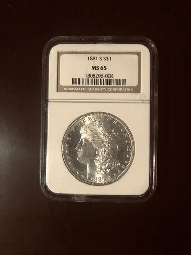 1881 $1 MS65 NGC
