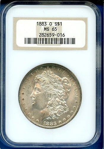 1883 O NGC MS65 モルガン銀貨 1ドル 米国造幣局コイン 1883-O MS-65 オールドファッティ