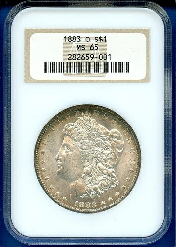 1883 O NGC MS65 モルガン銀貨 1ドル 米国造幣局コイン 1883-O MS-65 オールドファッティ|WORLD RESOURCE【KING店】