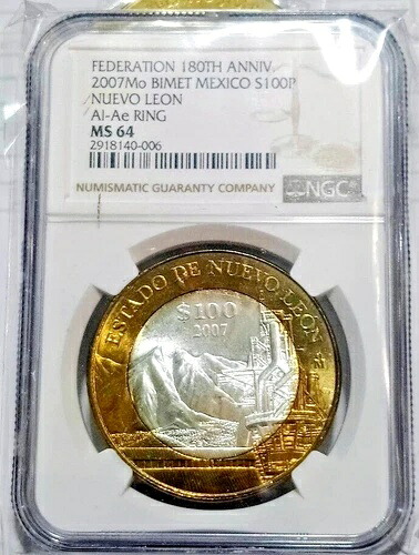 2007 メキシコ 100 ペソ エスタド デ ヌエボ レオン NGC