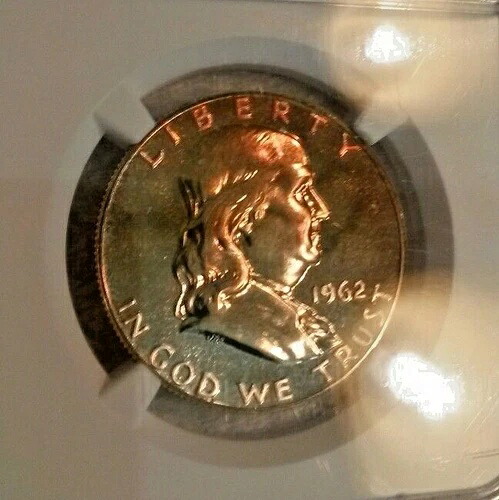 1962年フランクリン ハーフ ダラー NGC PF66 銅製フューシャ トーン!|WORLD RESOURCE【KING店】