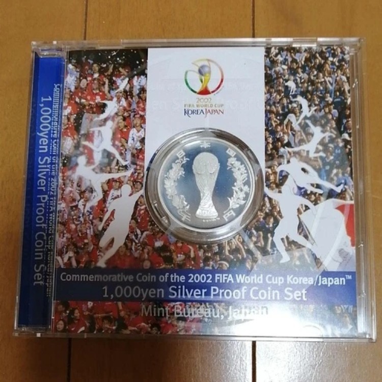2002年　FIFAワールドカップ　サッカー　記念硬貨　プルーフ貨幣セット　銀貨 2002 FIFAワールドカップ記念 1,000円銀貨幣プルーフ貨幣セット