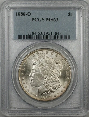 1888-O モルガン銀貨 $1 PCGS MS-63 優良品質 (3G)