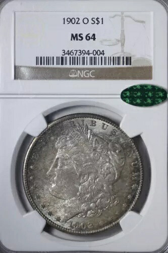 BU 1902-O モルガン銀貨 NGC MS64 CAC きれいな色調！QWCTM｜WORLD RESOURCE【KING店】