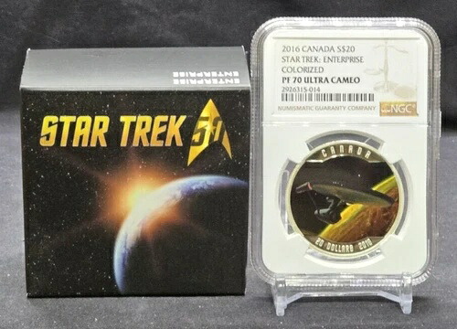 2016年カナダ 20ドル - エンタープライズ50周年記念 - NGC PF70 UC - 999 シルバーコイン｜WORLD RESOURCE【KING店】