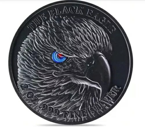 2024年 ブラックイーグル 2オンス .999 シルバーコイン