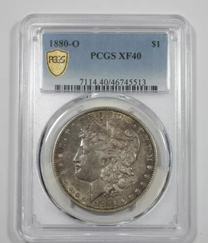 1880-O モルガン・ダラー PCGSセキュアプラス認定 XF 40 シルバーダラー