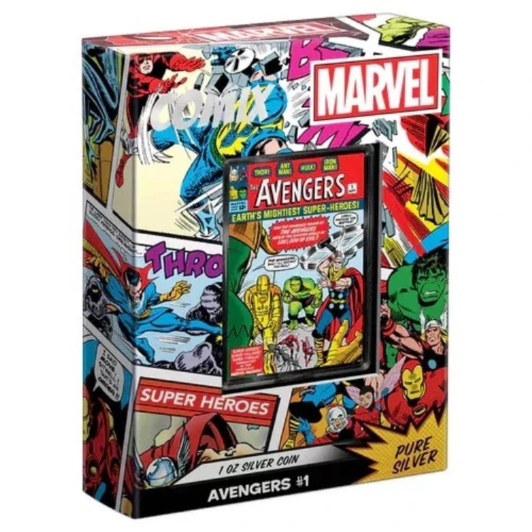 COMIX マーベル アベンジャーズ #1 2023 1オンス 純銀プルーフコイン ? ニウエ ? ニュージーランド造幣局｜WORLD RESOURCE【KING店】