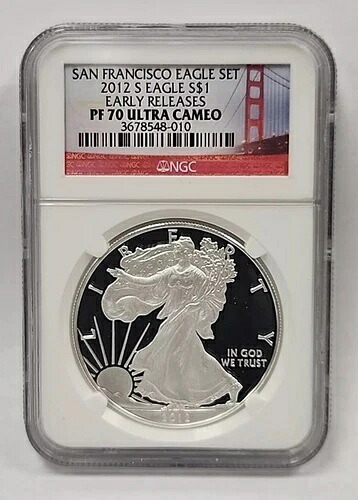 2012 Sプルーフ シルバーイーグル NGC PF70 ウルトラカメオ ER RM152