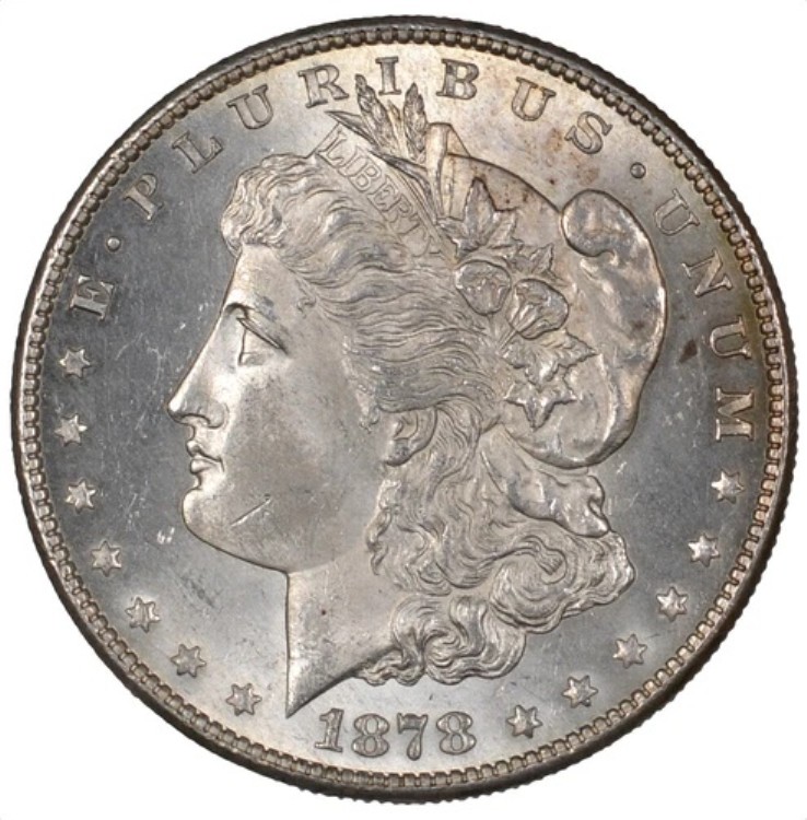 1878-S モーガン シルバー ダラー ブリリアント アンサーキュレート $1 - チョイス BU -