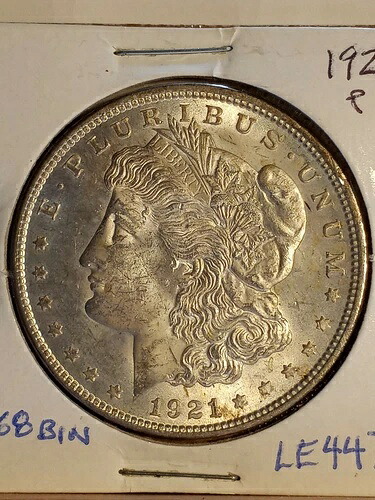 1921年 P・モーガン銀貨。美しい！素晴らしい！エステートコレクションより。LE447