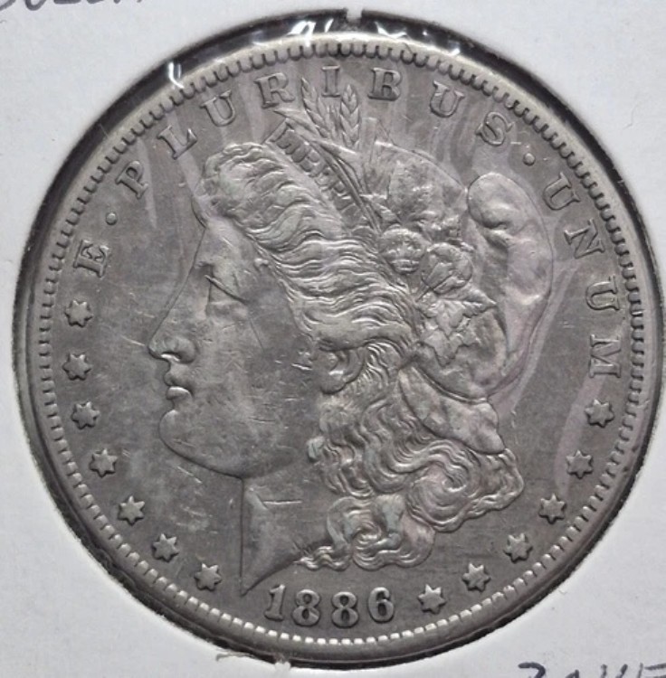 1886年 S モルガン・ダラー - VF+ - Very Fine Plus BKEE