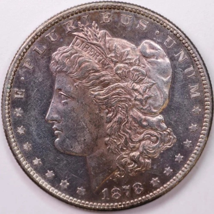 1878-S モルガン銀貨、宝石「TONER」、未流通コイン、ストア番号 DR0127