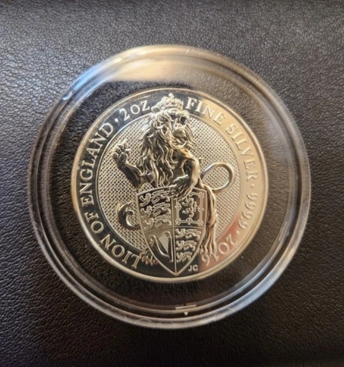 楽天市場】イギリス 5ポンド銀貨 2021年 2オンス クィーンズビースト