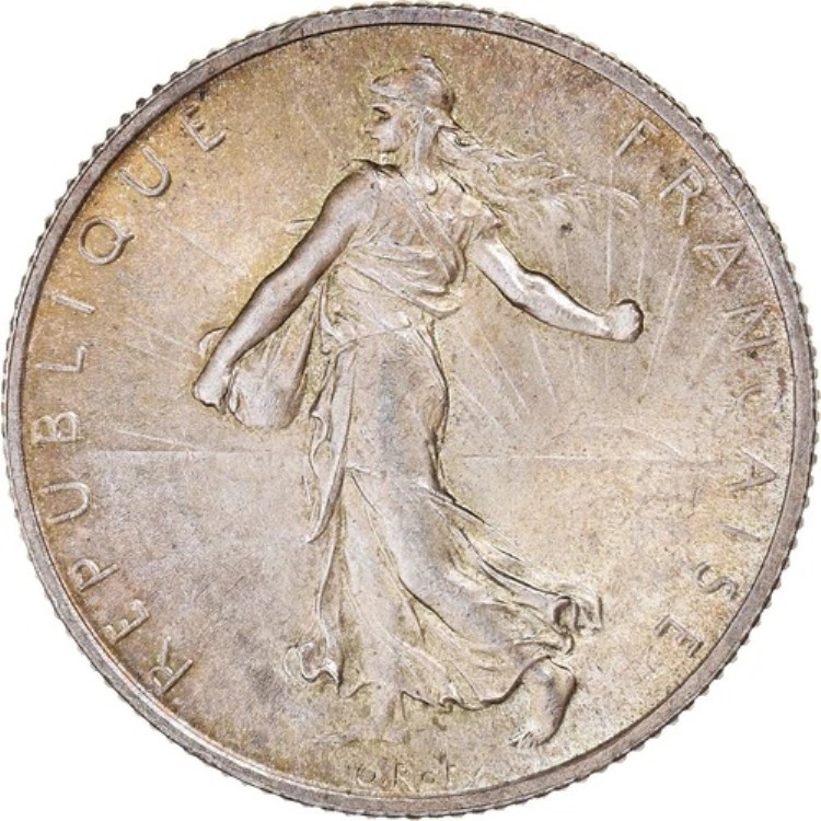 [#1064495] コイン、フランス、スムーズ、2フラン、1914年、カステルサラシン、MS、シルバー、KM