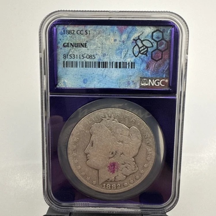 1882年-CC モルガン銀貨 正規品 トレーダーベア パープルコア 送料無料｜WORLD RESOURCE【KING店】