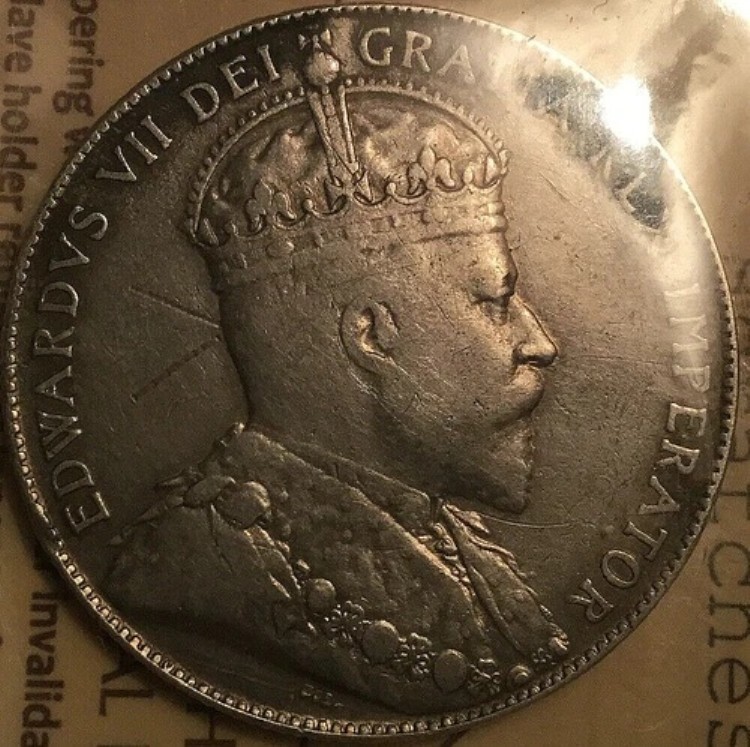 1908年カナダ 50セント銀貨 - ICCS VF-30 傷あり -|WORLD RESOURCE【KING店】