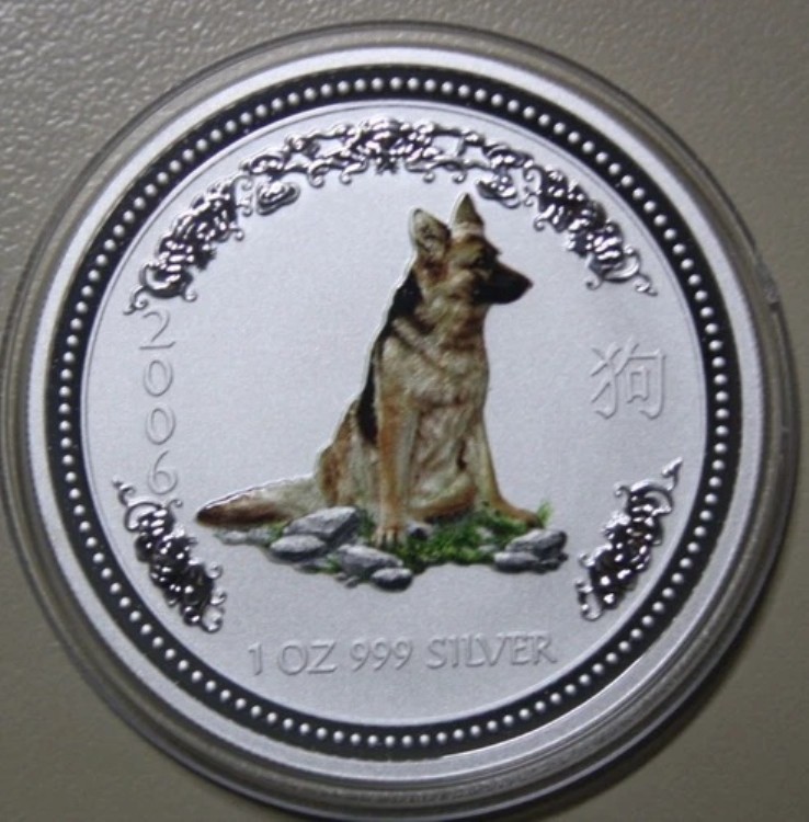 オーストラリア 1ドル 2006年 銀貨 1オンス 「戌年・羊飼い」 #F5710 カラー｜WORLD RESOURCE【KING店】