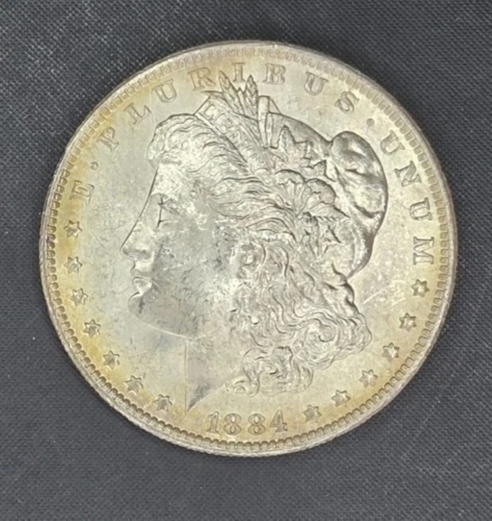 1884-O モルガン銀貨 1ドル - 美しい色調の未流通品｜WORLD RESOURCE【KING店】