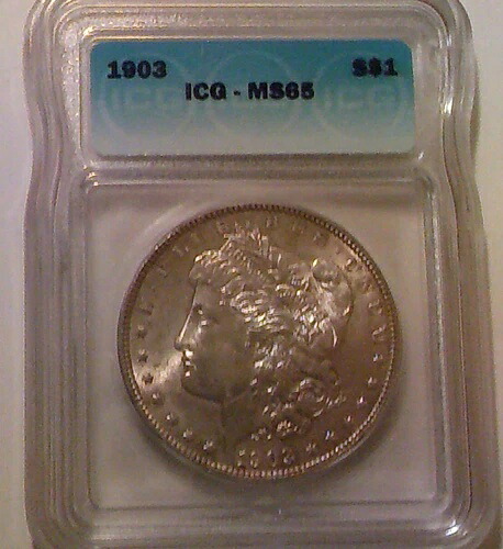 1903年モルガン銀貨、ICG MS-65、高品位｜WORLD RESOURCE【KING店】