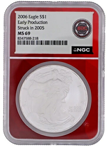 ?? トップポップ ?? 2006 シルバーイーグル $1 NGC MS69、2005年に鋳造された初期生産品｜WORLD RESOURCE【KING店】 98,010円