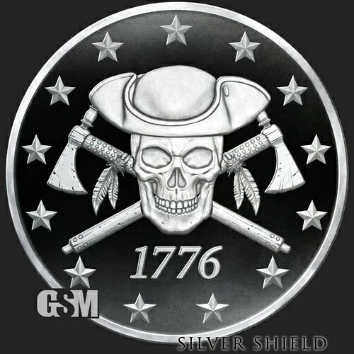2023 1オンス プルーフ 1776 - トマホーク - 超希少 - 低 COA 110 - シルバーシールド - SSG|WORLD RESOURCE【KING店】