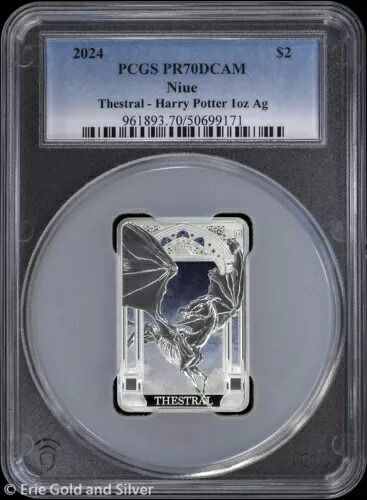 2024年 ニウエ プルーフ ハリー・ポッター セストラル 1オンス 銀貨 PCGS PR 70 DCAM|WORLD RESOURCE【KING店】