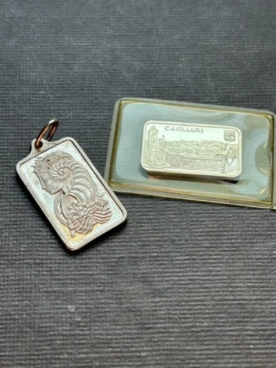 レア パンプ スイス レディ フォーチュナ 2x5gram 999 シルバー バー ペンダント|WORLD RESOURCE【KING店】