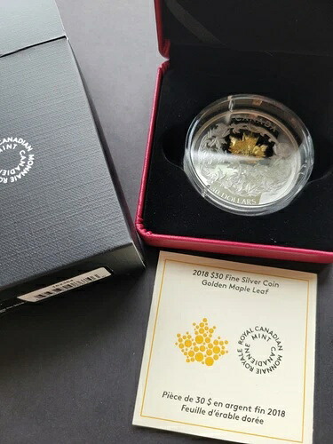 ** カナダ 2018 30ドル 純銀 ** ゴールデンメープルリーフ ** 50MM-62.69グラム **|WORLD RESOURCE【KING店】