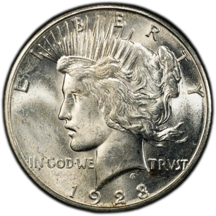1923-S 1ドル ピースダラー PCGS MS63|WORLD RESOURCE【KING店】