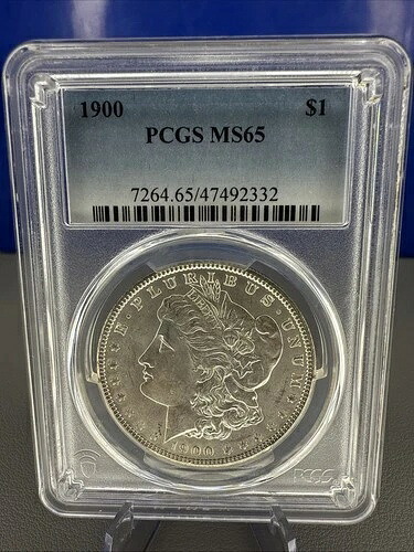 1900年モルガン銀貨 ? PCGS MS65 ? ブラストホワイト ? 260ドル相当｜WORLD RESOURCE【KING店】