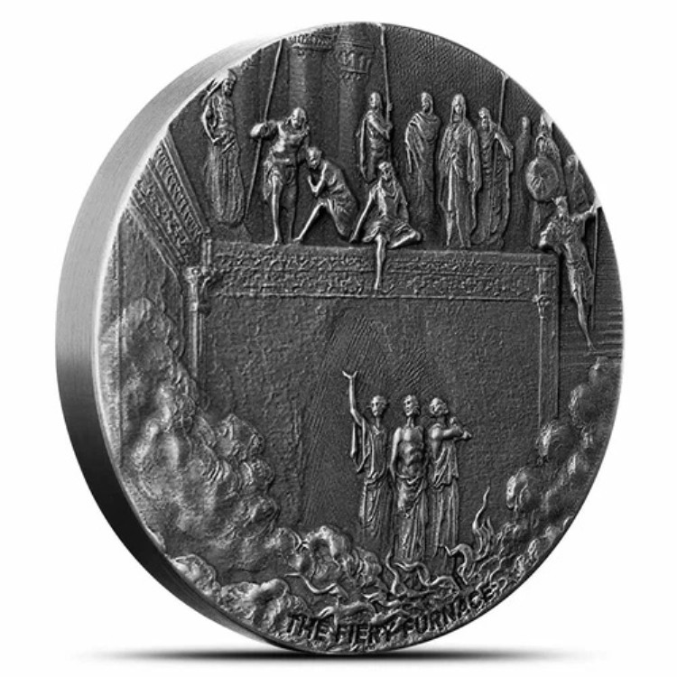 2020年 燃える炉 聖書シリーズ 2オンス 銀貨|WORLD RESOURCE【KING店】