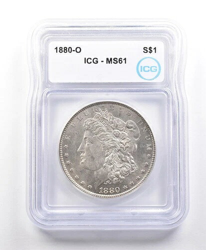 1880-O モルガン銀貨 MS61 ICG *3332|WORLD RESOURCE【KING店】