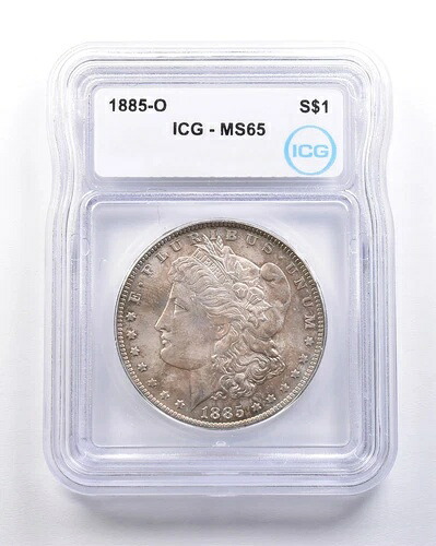 1885-O モルガン銀貨 MS65 ICG 美しい色調 *4565｜WORLD RESOURCE【KING店】