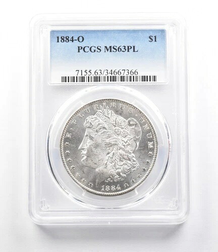1884-O モルガン銀貨 MS63 PL PCGS *2623|WORLD RESOURCE【KING店】