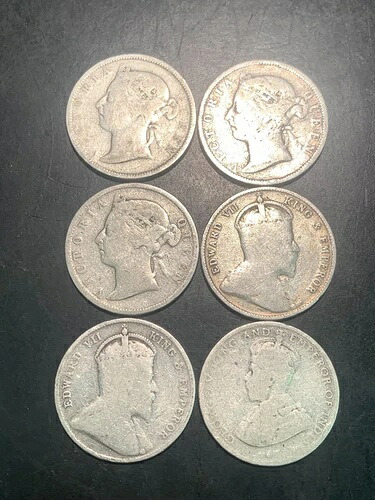 英国産ホンジュラス銀貨25セントの少量コレクション｜WORLD RESOURCE【KING店】