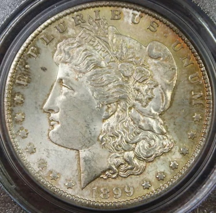 1899-O モルガン銀貨、PCGS MS-63 トーン｜WORLD RESOURCE【KING店】