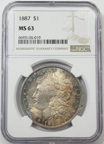 1887年 モルガン銀貨 NGC MS-63｜WORLD RESOURCE【KING店】 98,010円