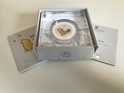 2020年 ロイヤルミント くまのプーさん カラーシルバー プルーフ 50ペンス｜WORLD RESOURCE【KING店】