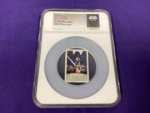 2017年 スター・ウォーズ 『ジェダイの帰還』 シルバー 1オンス コインバー NGC PF69 UC 2ドル ニウエ|WORLD RESOURCE【KING店】