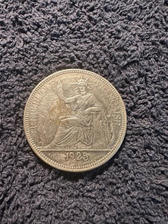 楽天市場】フランス領インドシナ貿易銀 1ピアストル銀貨1907年極美品