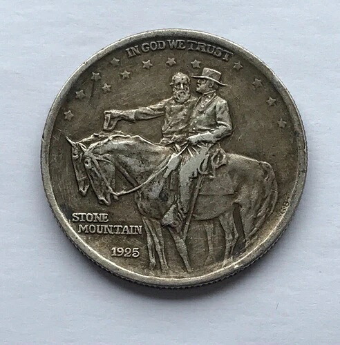 1925年 ハーフダラー ストーンマウンテン記念銀貨 (.900) 12.5g 30.61mm KM# 157|WORLD RESOURCE【KING店】