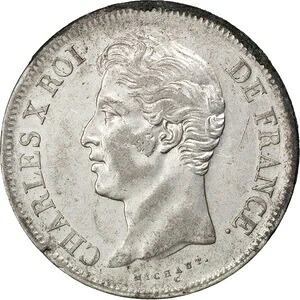 [#81178] コイン、フランス、シャルル10世、5フラン、1830年、リール、オーストラリア、銀、KM:728.13｜WORLD RESOURCE【KING店】