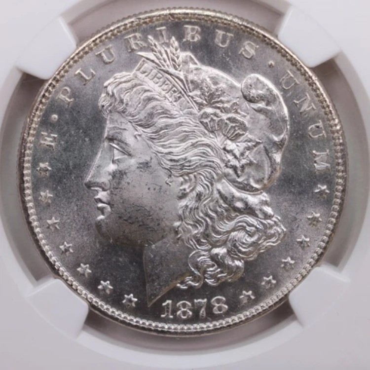1878-S モルガン銀貨、NGC 認定、MS-64、ストア番号 GDR086｜WORLD RESOURCE【KING店】