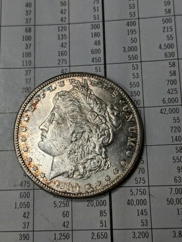 1889-S モルガン銀貨 美品 オリジナル BU
