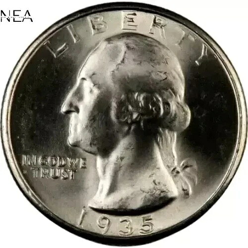 1935-D ワシントン クォーター ~ Gem BU ~ 90% シルバー ~ 重要な日付!｜WORLD RESOURCE【KING店】