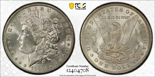 1900-O モルガン・ダラー 1ドル PCGS MS64 VAM 15 ダブルスター トップ100 トゥルービュー (D247)