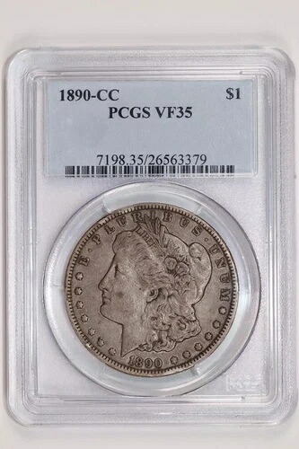 1890-CC モーガン ドル PCGS VF35 オリジナル、PQ!｜WORLD RESOURCE【KING店】