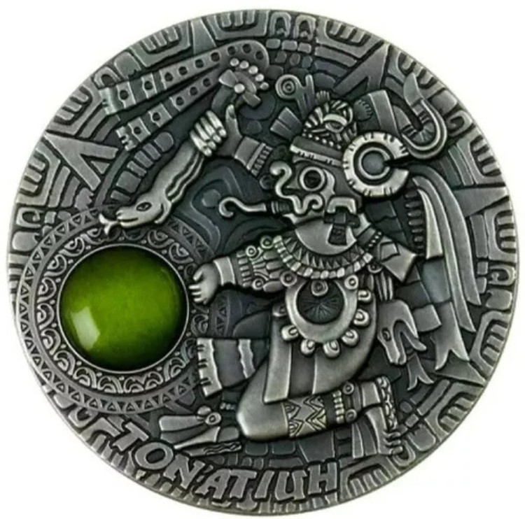 2020 ニウエ $5 SUN GODS TONATIUH 2オンス .999 シルバー コイン - ボックス & COA - 造幣局 500 個｜WORLD RESOURCE【KING店】